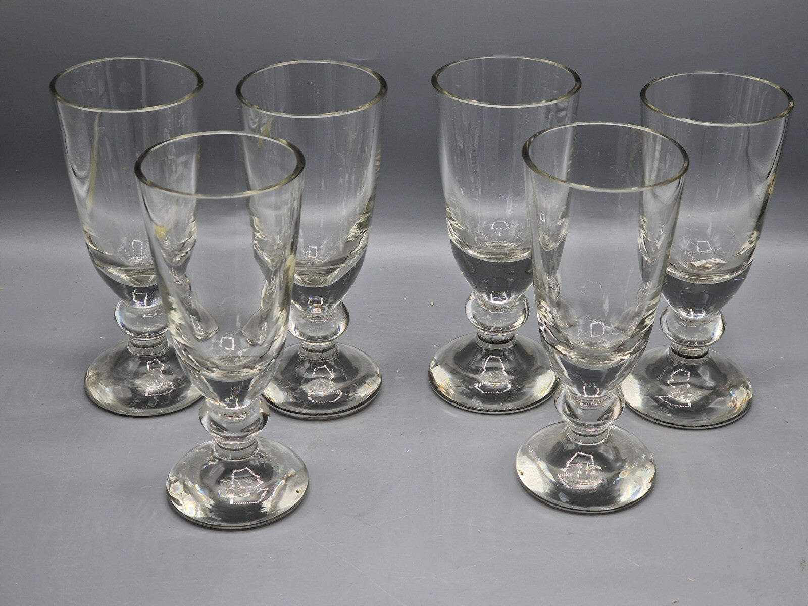 6x Antiquitäten Gläser, Weingläser